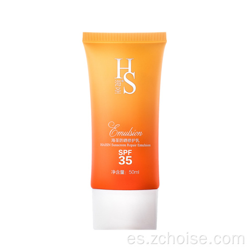 Natural Sunscream rotects Skin Loción tubo Protección UV